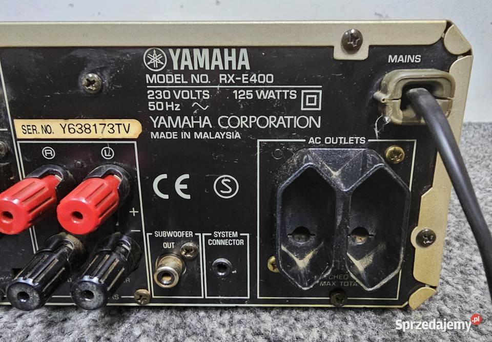 Amplituner stereo Yamaha Pianocraft RXE400 złoty Kraków sprzedam