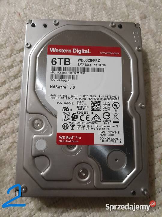 Dysk twardy Western Digital WD Red WD6003FFBX Dyski Wieliczka