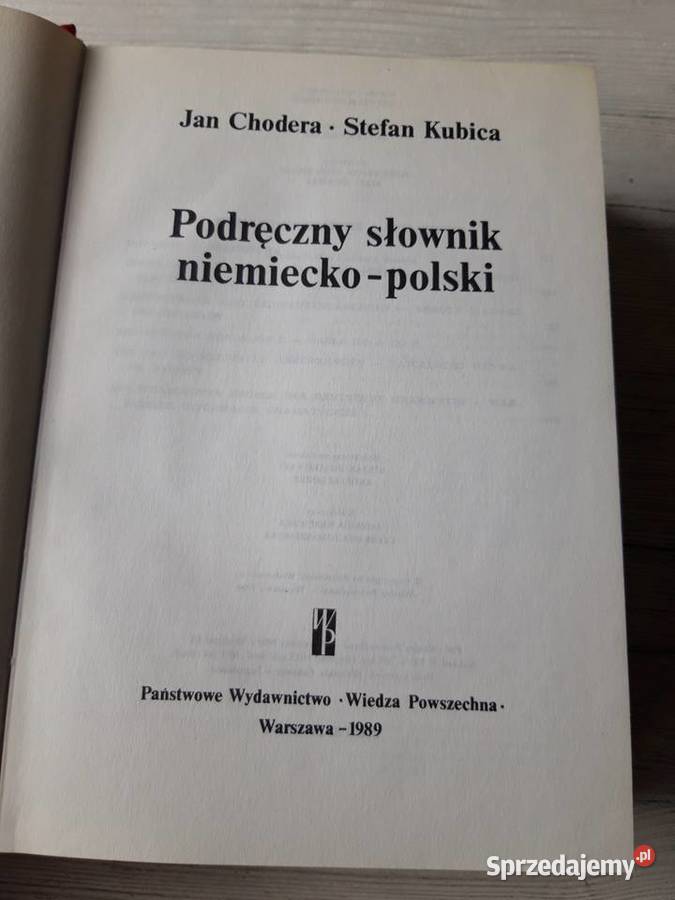 Podręczny słownik niemiecko polski Wiedza