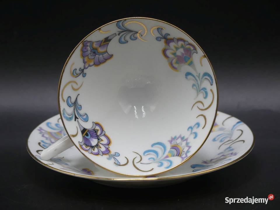 Zjawiskowy komplet do mokki art deco Tułowice Poznań