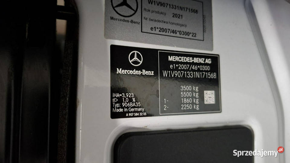 Mercedes Sprinter IGLOPOL E6 35t nieuszkodzony Grójec sprzedam