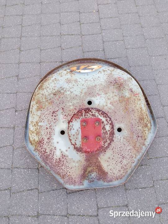 Stare siedzisko siedzenie metalowe Ursus PRL 50cm Mirzec