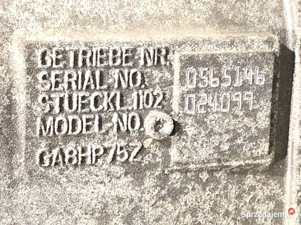 SKRZYNIA BIEGÓW BMW G30 GA8HP75Z 30 320