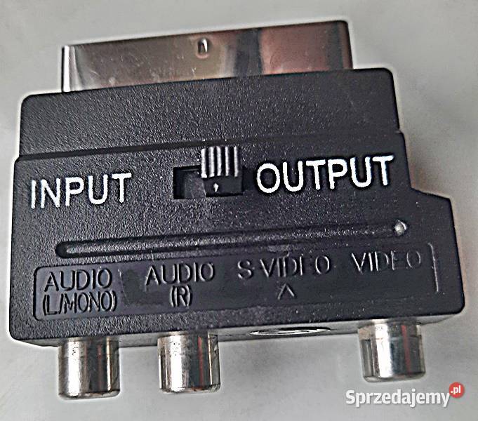 Złącze adapter scart audio L R Svideo video