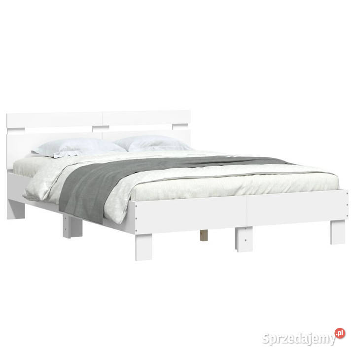 Rama łóżka z wezgłowiem biała 135x190 WM3207441 mazowieckie