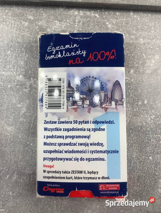 Fiszki ósmoklasisty język angielski Jasło sprzedam