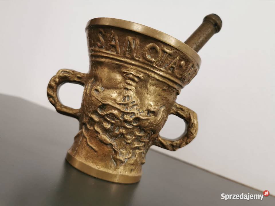 Moździerz Stary Masywny moździerz mosiężny podkarpackie Rzeszów sprzedam