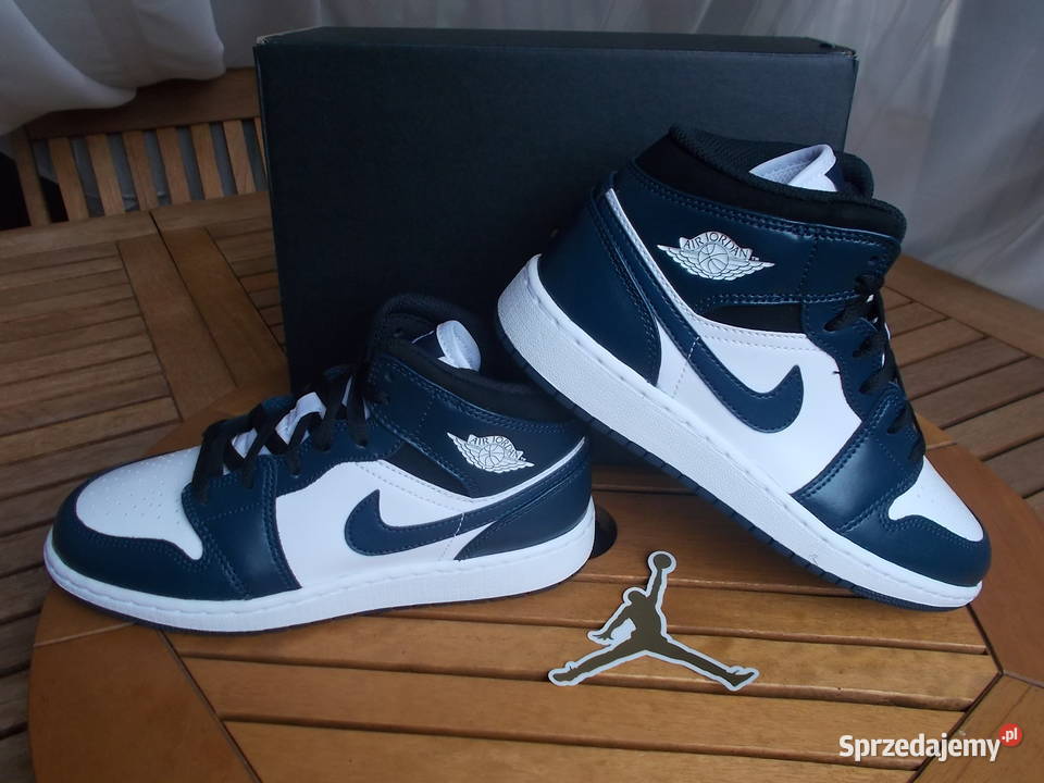 r 375 Nike JORDAN 1 Mid Armory Navy Dark Teal wielkopolskie Poznań