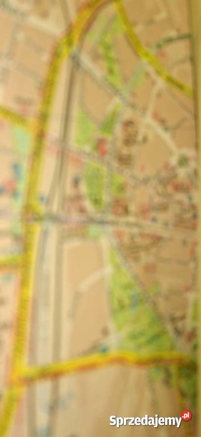 Unikatowy Plan Miasta Poznań PRL Kolekcjonerski Antykwariat sprzedam