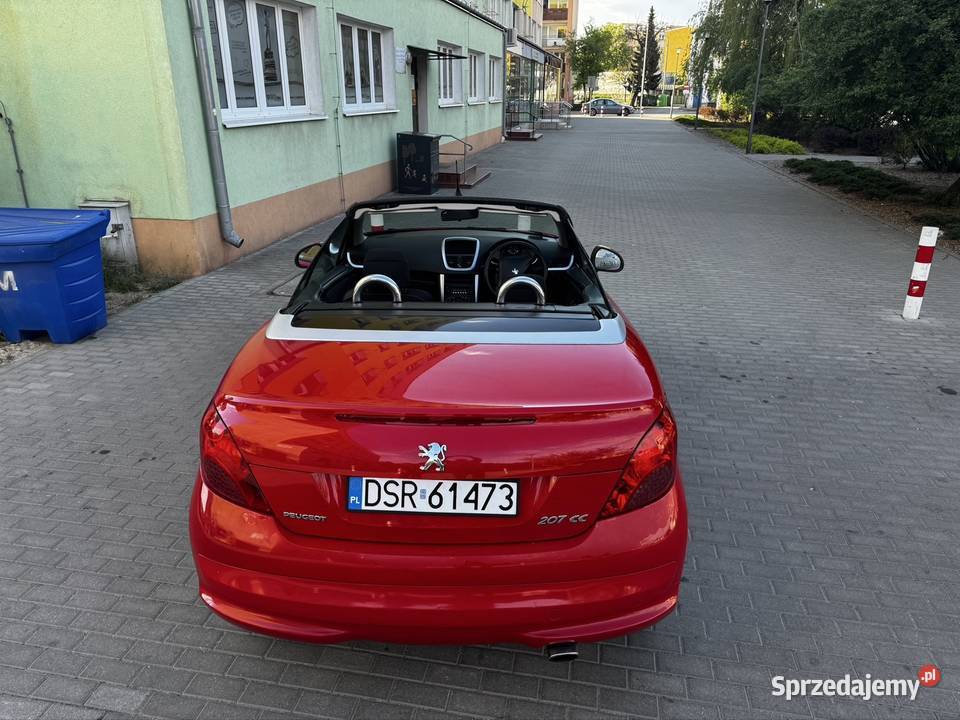 Peugot 207 cc 16 benz kabriolet zarejestrowany światła do jazdy dziennej sprzedam