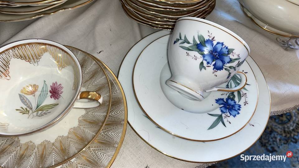 Filiżanka z talerzykiem deserowym Różne pomorskie Gdańsk