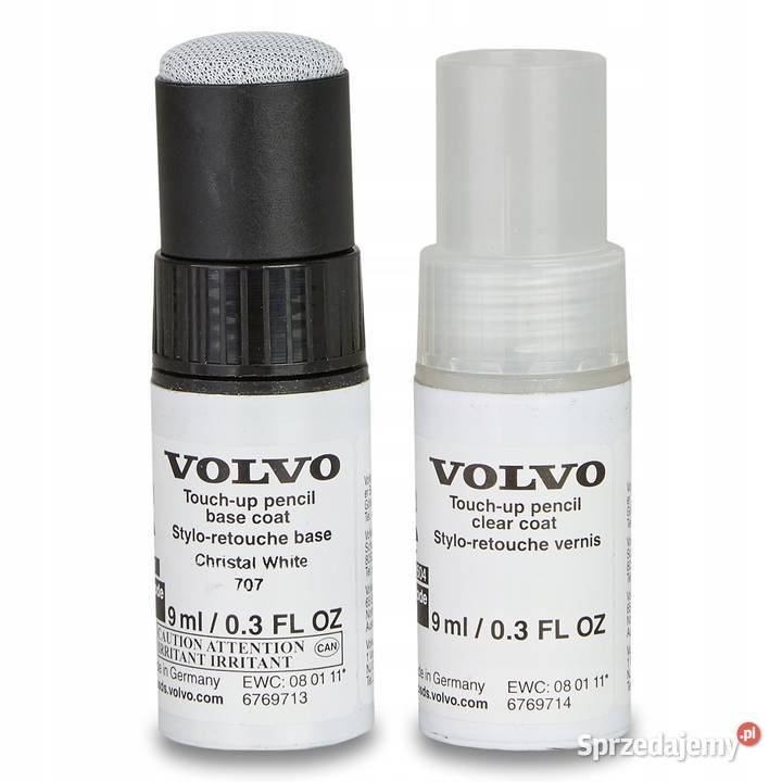 VOLVO lakier sztyft mazak zaprawka White 707 Gadgety motoryzacyjne Bielany Wrocławskie sprzedam
