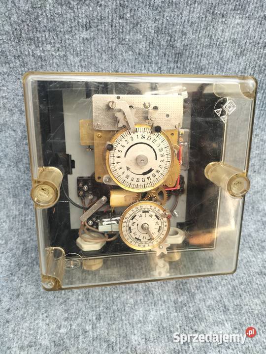 Zabytkowy elektromechaniczny zegar sterujący sprzedam