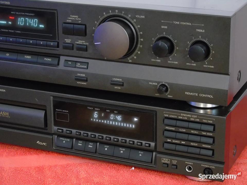 Ampltuner i CD Technics SAGX130 i SLPG420 podkarpackie Jasło