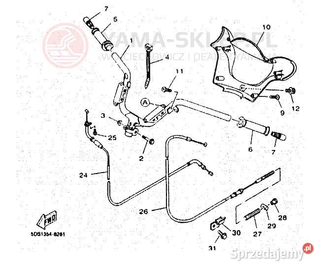 Końcówka kierownicy Yamaha YP125E 4PCF628J00 Kielce