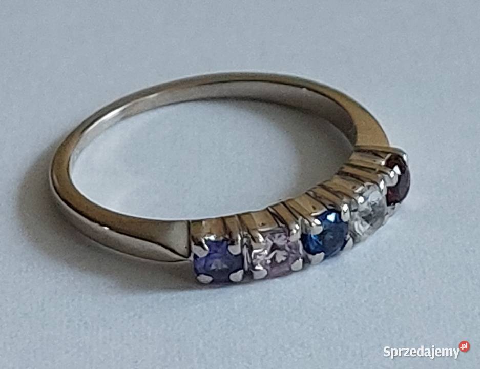 Pierścionek Damski Złoto 585 Tanzanite Szafir Grodzisk Mazowiecki