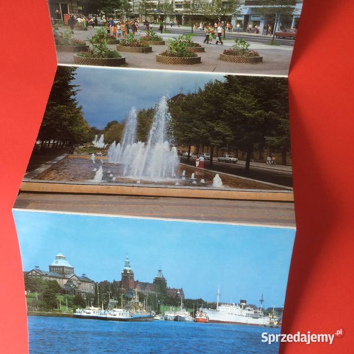 1500 Zestaw Widokówek Szczecin Antykwariat zachodniopomorskie