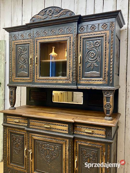 Kredens Bretoński odnowiony dąb Francja II pół 214cm Warszawa