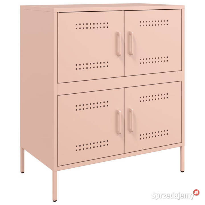 Szafka różowa 68x39x79 stal WM842953 sprzedam