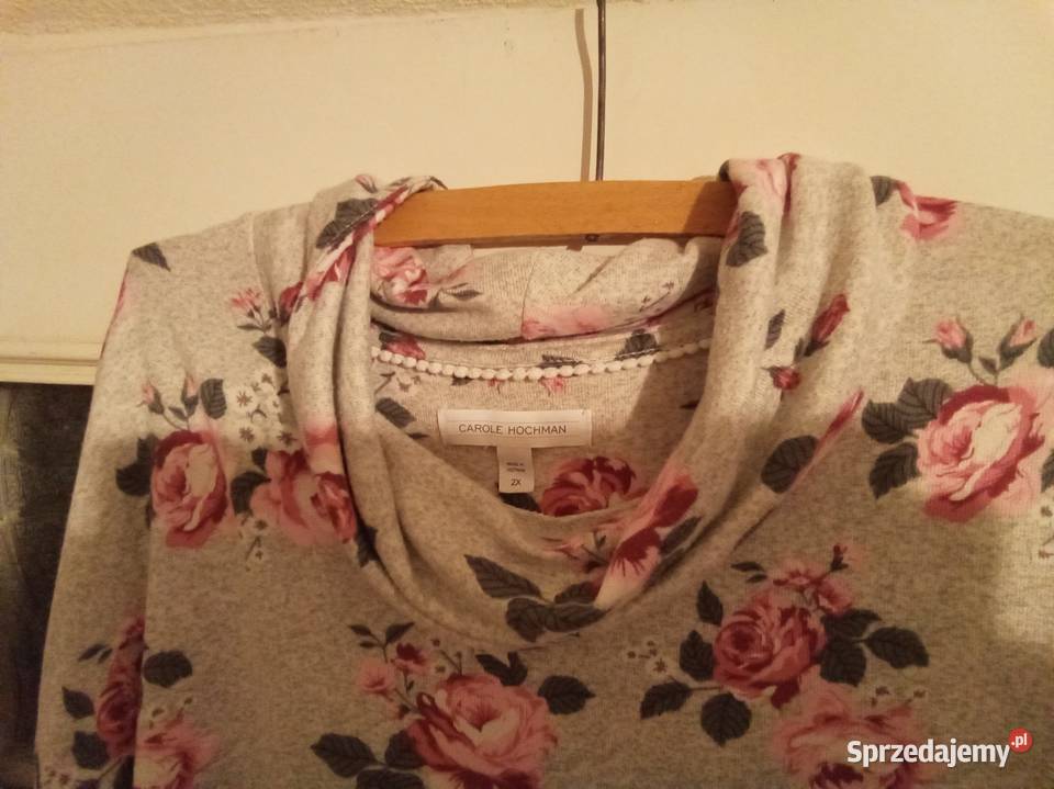 Golf w róże Carol Hochman rozmiar XXL mazowieckie Warszawa
