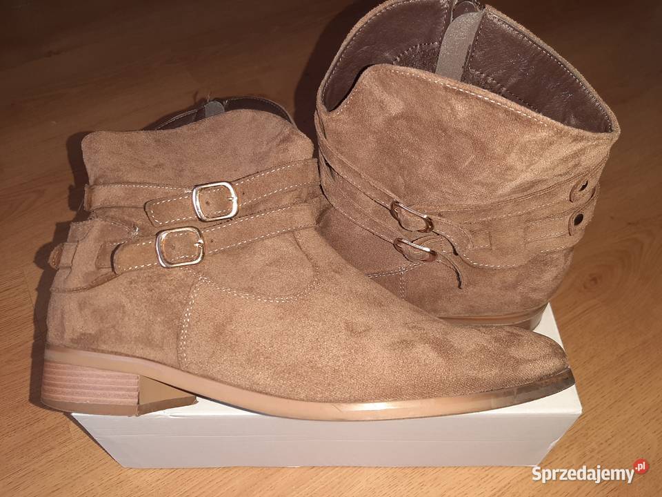Buty zamsz brązowy VINCEZA r41 skóra ekologiczna wielkopolskie Rawicz