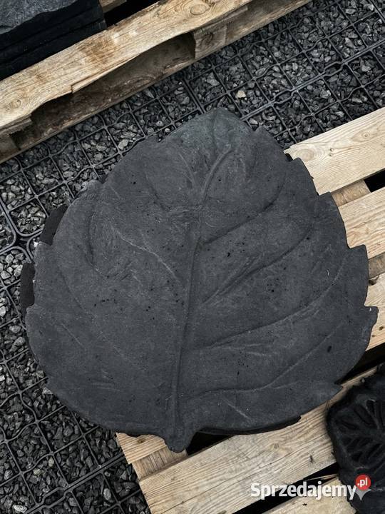 Płyta betonowa LIŚĆ MIĘTY 60x60 czarna ogrodowa Warszawa