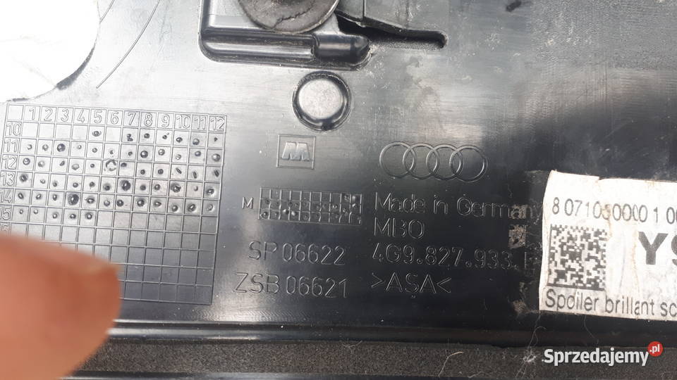 Spojler audi a6 c7 avant z 3 światło stopu osobowe Karoseria Garwolin