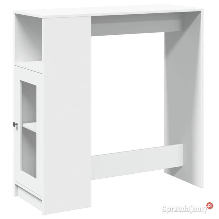 Stolik barowy z przegrodami biały 101x40x1035 Warszawa