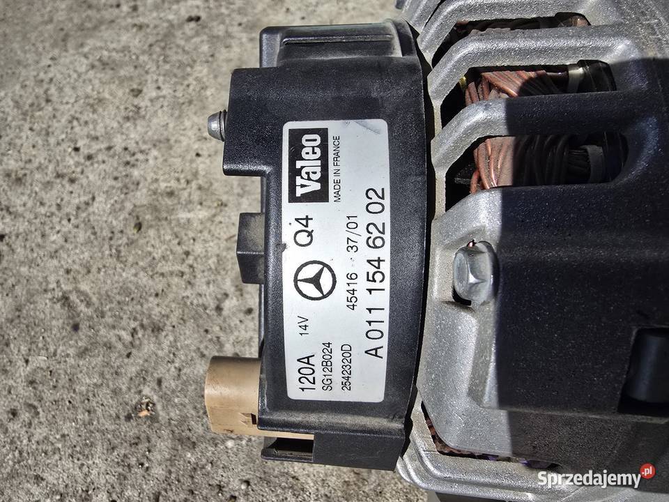 Alternator MercedesBenz A 011 154 62 02 mazowieckie Warszawa