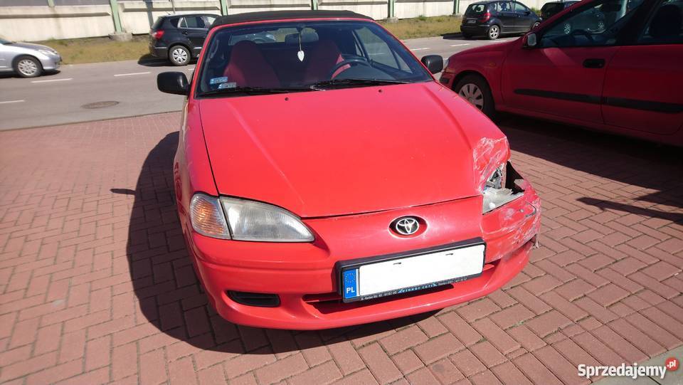 Toyota Paseo Cabrio uszkodzony podlaskie Białystok