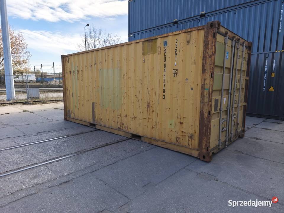 Kontener magazynowy transportowy morski 20 DV 6 łódzkie Łódź sprzedam