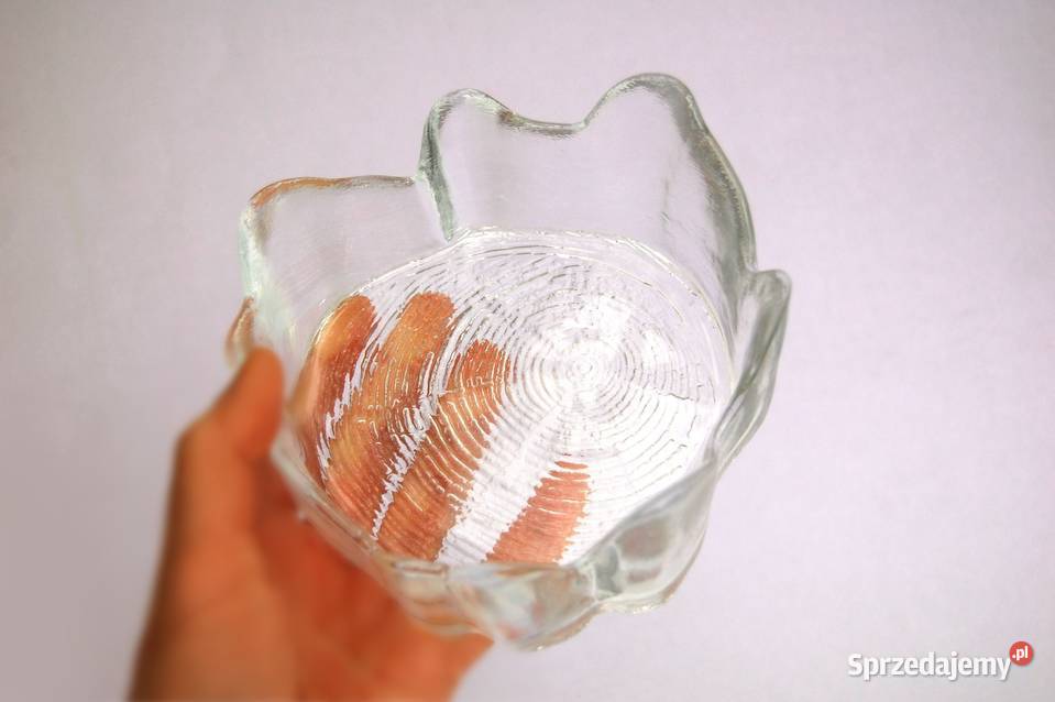 Kryształowa miska pień drzewa vintage design