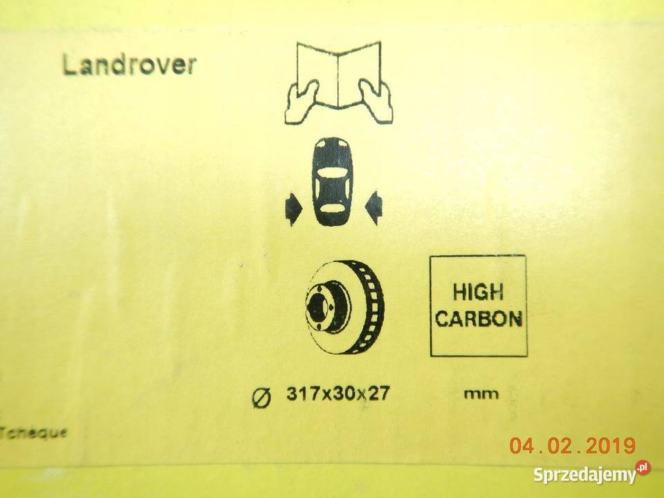 TARCZE HAMULCOWE BOSCH LAND ROVER TYŁ