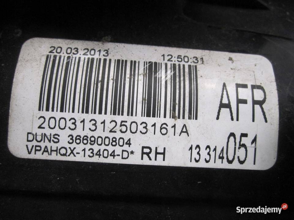 ASTRA J 13r lampa prawa tył 13314051 13282243 Kielce