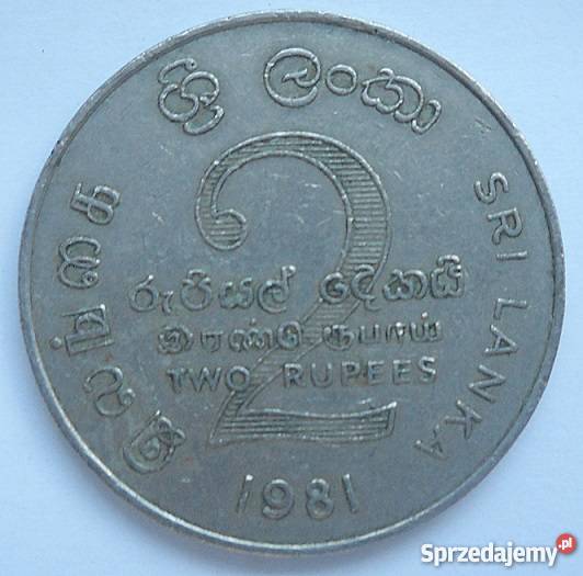 SRI LANKA2 RUPEES1981 r ZAPORA Legionowo