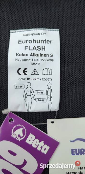 NOWA z metką kamizelka ochronna jeździecka S Jasień