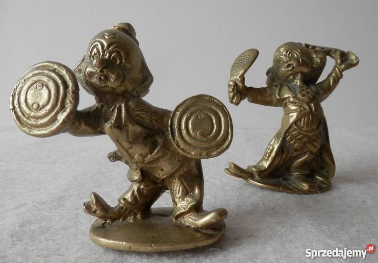 Unikatowy dekoracyjny komplet figurek klaunów z Dekoracje i ozdoby