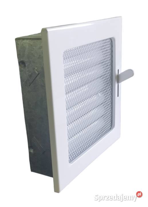 KRATKA WENTYLACYJNA METALOWA BIAŁA 16x16 Z Kratki wentylacyjne Skawina