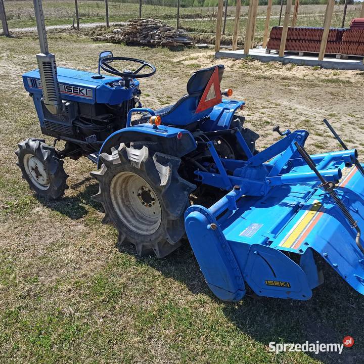 Traktorek Iseki TX1410 z glebozgryzaką pług Rolnictwo Bieszkowice