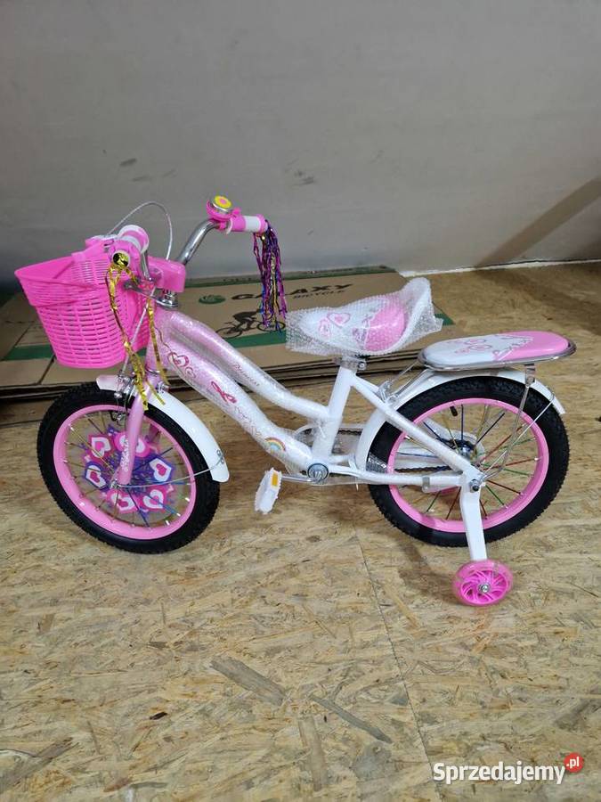 ROWER DZIECIĘCY ROWEREK 16 DZIEWCZYNKI RÓŻOWY Głogowa