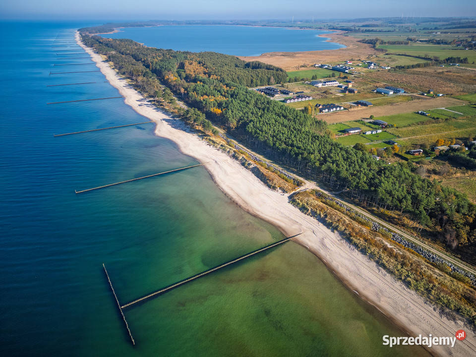 Działka z widokiem na morze i jezioro Darłowo