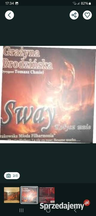Grazyna Brodzinska Sway płyta CD z autografem Siemianowice Śląskie