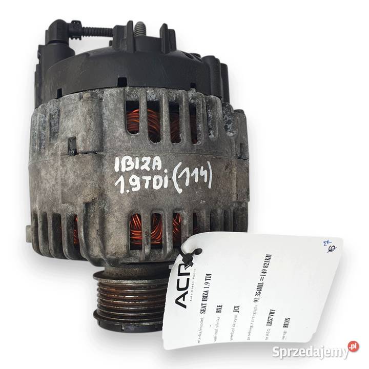 ALTERNATOR VW Passat B6 Golf V Seat Altea 19 20 Chełm sprzedam