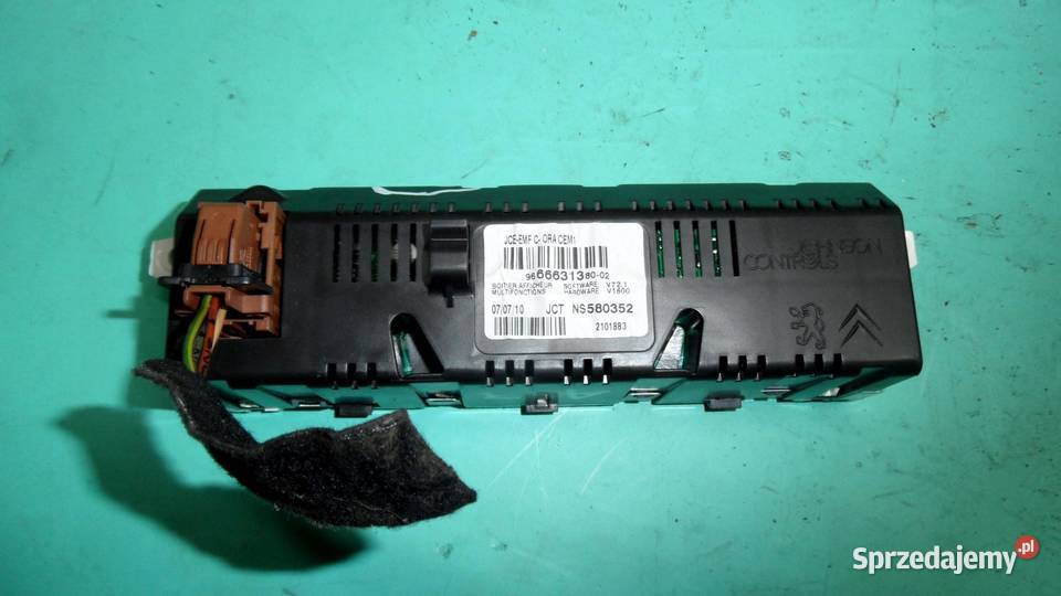 RENAULT CLIO III 09r wyświetlacz 9666631380
