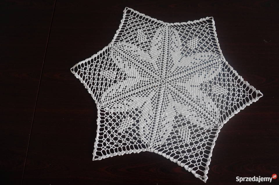 serwety serwetki obrus bieżnik szydełkowe