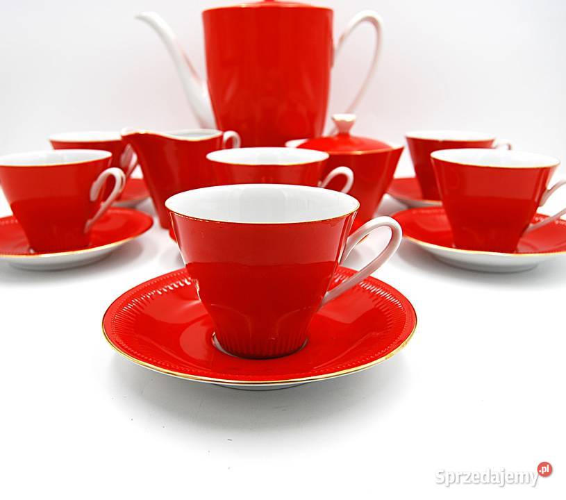 Serwis kawowy Carry Włocławek 6 osób Porcelana i szkło Poznań