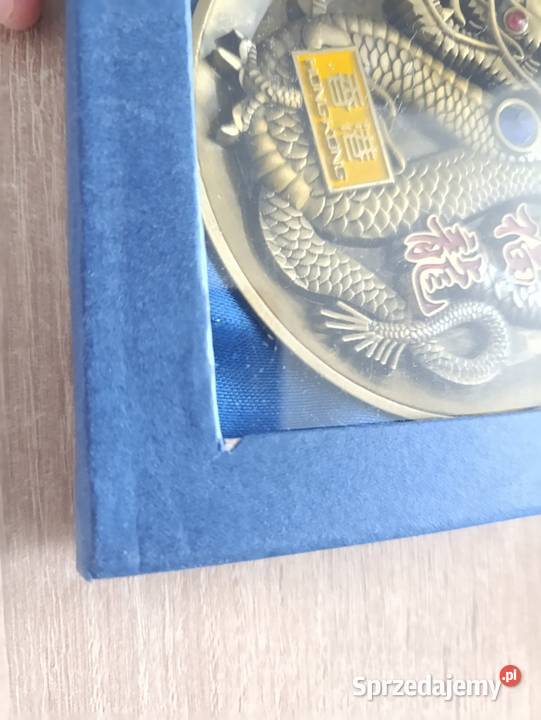 Medalion chiński smok Hong Kong pomorskie Kwidzyn