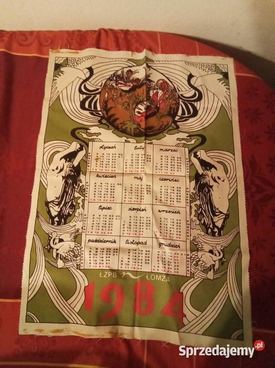 Kalendarz Makatka 1984 PRL ŁŻPB Warszawa