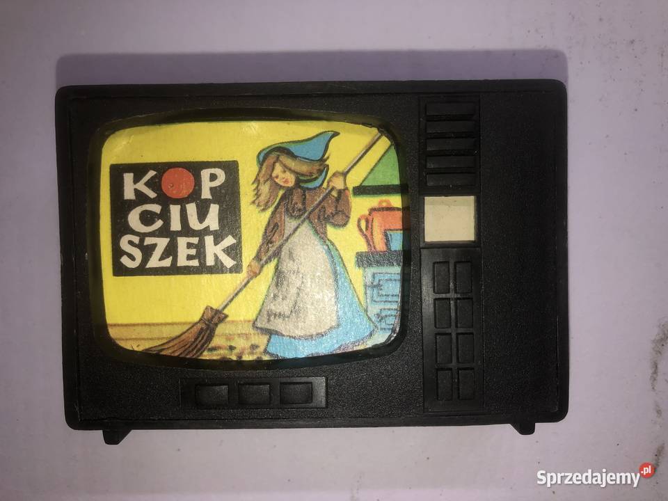 Telewizorek zabawka z przezroczami bajka o śląskie Jaworzno