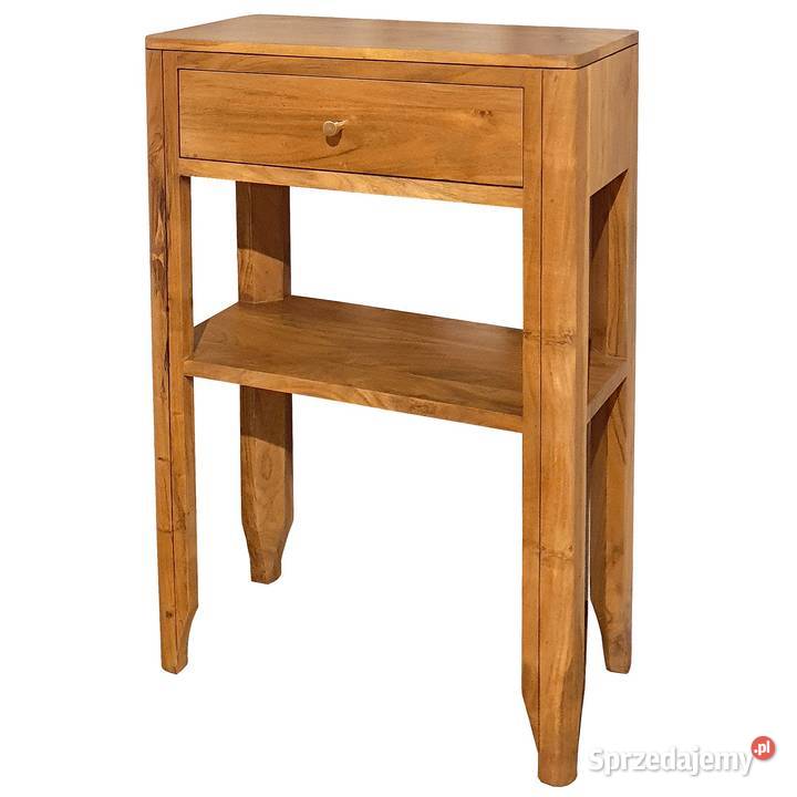 Konsola drewniana MILANO 60 z szufladą i półką z